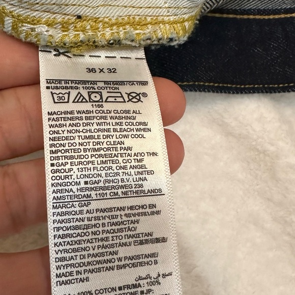 GAP Extra Baggy Utility Navy Straight Jeans Classic Comfort 36x32 Big and Tall - Picture 6 of 16